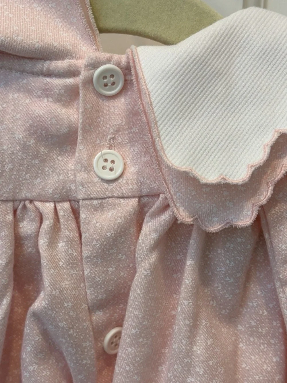 Sophie Dess Collections Paris Girls 12M Pink Smocked Peter Pan Collar Dress